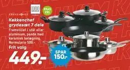 Bilka Køkkenchef grydesæt 7 dele tilbud