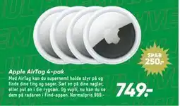 Bilka Apple AirTag 4-pak tilbud