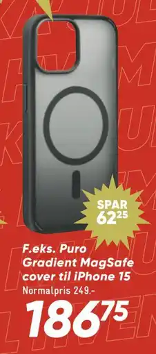 Bilka Puro Gradient MagSafe cover til iPhone 15 tilbud