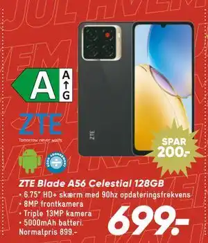 Bilka ZTE Blade A56 Celestial 128GB tilbud