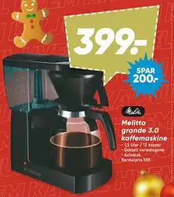 Bilka Melitta grande 3.0 kaffemaskine tilbud