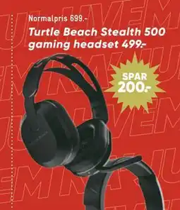 Bilka Turtle Beach Stealth 500 gaming headset tilbud