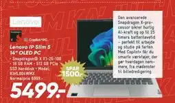 Bilka Lenovo IP Slim 5 14” OLED PC tilbud