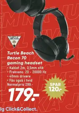 Bilka Turtle Beach Recon 70 gaming headset tilbud