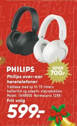 Bilka Philips over-ear høretelefoner tilbud