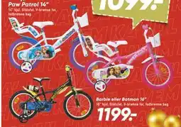 Bilka Barbie eller Batman 16” tilbud