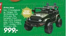 Bilka Army jeep tilbud