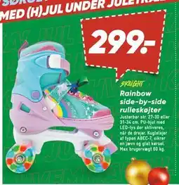 Bilka Rainbow side-by-side rulleskøjter tilbud