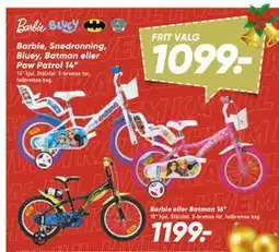 Bilka Barbie, Snedronning, Bluey, Batman eller Paw Patrol 14” tilbud