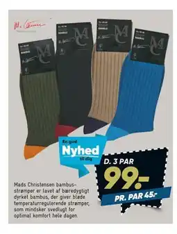 Bilka Mads Christensen strømper tilbud