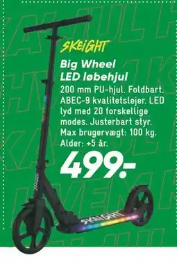 Bilka Big Wheel LED løbehjul tilbud