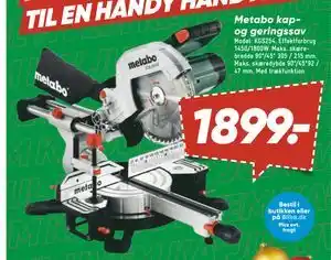 Bilka Metabo kap- og geringssav tilbud