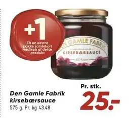 Bilka Den Gamle Fabrik kirsebærsauce tilbud