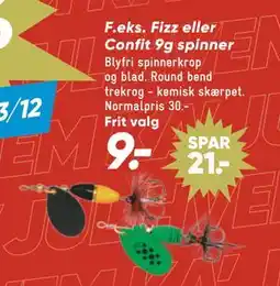 Bilka Fizz eller Confit 9g spinner tilbud