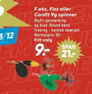 Bilka Fizz eller Confit 9g spinner tilbud