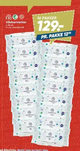 Bilka Vådservietter tilbud