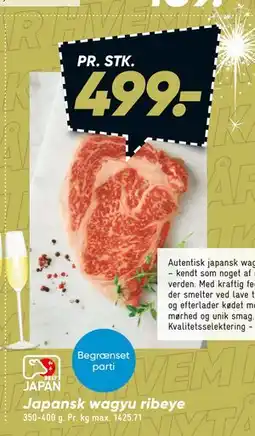 Bilka Japansk wagyu ribeye tilbud