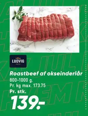 Bilka Roastbeef af okseinderlår tilbud