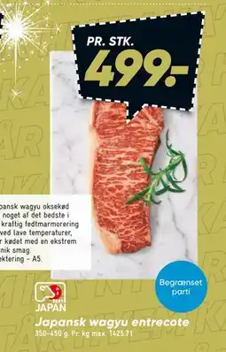 Bilka Japansk wagyu entrecote tilbud