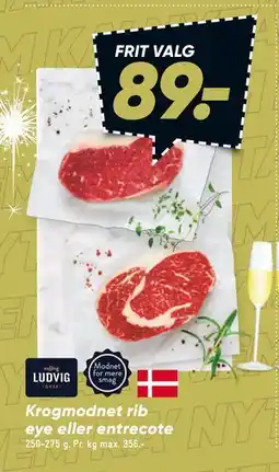 Bilka Krogmodnet rib eye eller entrecote tilbud