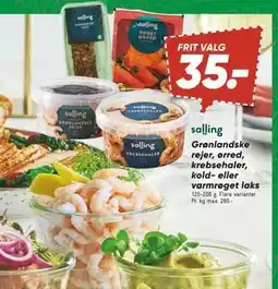 Bilka Grønlandske rejer, ørred, krebsehaler, kold- eller varmrøget laks tilbud