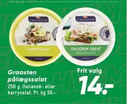 Bilka Graasten pålægssalat tilbud