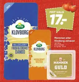 Bilka Mammen eller Klovborg skiveost tilbud