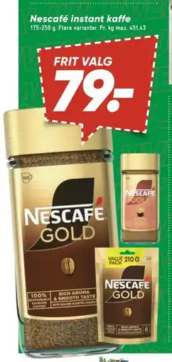 Bilka Nescafé instant kaffe tilbud