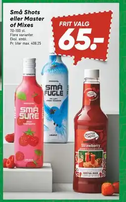 Bilka Små Shots eller Master of Mixes tilbud