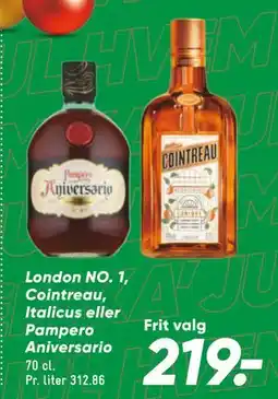 Bilka London NO. 1, Cointreau, Italicus eller Pampero Aniversario tilbud