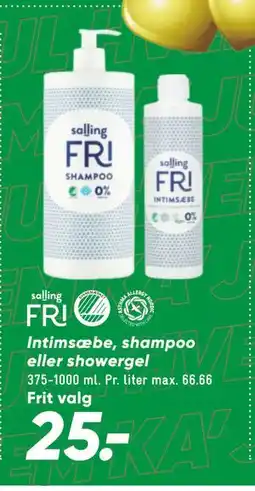 Bilka Intimsæbe, shampoo eller showergel tilbud