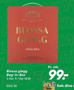 Bilka Blossa gløgg Bag-in-Box tilbud