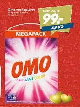 Bilka Omo vaskepulver tilbud