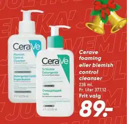 Bilka Cerave foaming eller blemish control cleanser tilbud