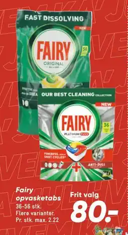 Bilka Fairy opvasketabs tilbud