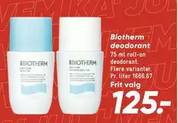 Bilka Biotherm deodorant tilbud