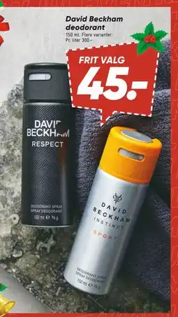 Bilka David Beckham deodorant tilbud