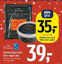 Føtex Grønlandske rejer eller røget laks tilbud