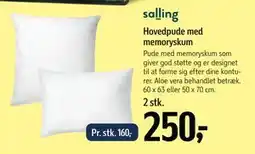 Føtex Hovedpude med memoryskum tilbud