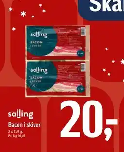 Føtex Bacon i skiver tilbud