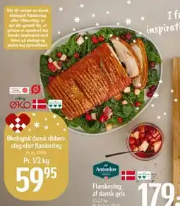 Føtex Økologisk dansk ribbensteg eller flæskesteg tilbud