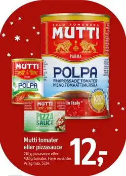 Føtex Mutti tomater eller pizzasauce tilbud