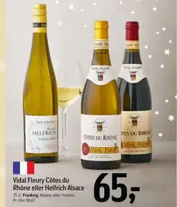 Føtex Vidal Fleury Côtes du Rhône eller Helfrich Alsace tilbud