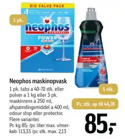 Føtex Neophos maskinopvask tilbud