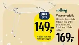 Føtex Vingetørrestativ tilbud