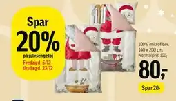 Føtex Spar 20% på julesengetøj tilbud