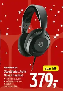 Føtex SteelSeries Arctis Nova 1 headset tilbud