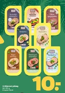 Netto 3-Stjernet pålæg tilbud