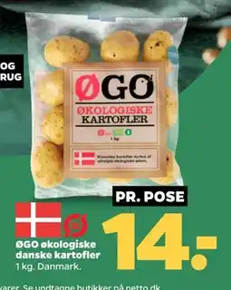 Netto ØGO økologiske danske kartofler tilbud