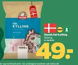 Netto Dansk hel kylling tilbud